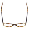 Top View of Ernest Hemingway H4815 Ladies Cateye Eyeglasses Green Brown Tortoise Havana 52mm