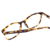 Close Up View of Ernest Hemingway H4815 Designer Progressive Lens Prescription Rx Eyeglasses in Olive Green Brown Tortoise Havana Ladies Cateye Full Rim Acetate 52 mm