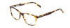 Profile View of Ernest Hemingway H4815 Designer Blue Light Blocking Eyeglasses in Olive Green Brown Tortoise Havana Ladies Cateye Full Rim Acetate 52 mm