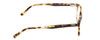 Side View of Ernest Hemingway H4815 Designer Progressive Lens Blue Light Blocking Eyeglasses in Olive Green Brown Tortoise Havana Ladies Cateye Full Rim Acetate 52 mm