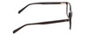 Side View of Ernest Hemingway H4817 Designer Blue Light Blocking Eyeglasses in Gloss Black Unisex Oval Full Rim Acetate 55 mm
