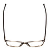 Top View of Ernest Hemingway H4817 Unisex Oval Designer Eyeglasses in Grey Black Marble 55mm