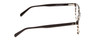 Side View of Ernest Hemingway H4817 Designer Progressive Lens Blue Light Blocking Eyeglasses in Grey Black Marble Crystal Unisex Oval Full Rim Acetate 55 mm