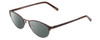 Profile View of Ernest Hemingway H4821 Designer Polarized Sunglasses with Custom Cut Smoke Grey Lenses in Antique Brown Espresso Tortoise Ladies Cateye Full Rim Stainless Steel 52 mm