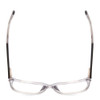Top View of Ernest Hemingway 4823 Unisex Square Eyeglasses in Clear Crystal/Matte Black 53mm