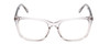Front View of Ernest Hemingway 4823 Unisex Square Eyeglasses in Clear Crystal/Matte Black 53mm