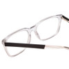 Close Up View of Ernest Hemingway 4823 Unisex Square Eyeglasses in Clear Crystal/Matte Black 53mm