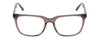 Front View of Ernest Hemingway H4823 Designer Reading Eye Glasses with Custom Cut Powered Lenses in Grey Crystal/Brown Tortoise Havana Fade Unisex Square Full Rim Acetate 53 mm