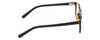 Side View of Ernest Hemingway H4829 Designer Blue Light Blocking Eyeglasses in Antique Brown Yellow Tortoise Havana Black Unisex Round Full Rim Acetate 48 mm