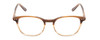 Front View of Ernest Hemingway 4830 Ladies Cateye Eyeglasses Mink Brown Marble/Beige Fade 51mm