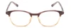 Front View of Ernest Hemingway H4830 Ladies Cateye Eyeglasses Purple Marble/Crystal Fade 51 mm