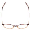 Top View of Ernest Hemingway H4830 Designer Bi-Focal Prescription Rx Eyeglasses in Mauve Purple Plum Marble/Beige Crystal Fade Ladies Cateye Full Rim Acetate 51 mm
