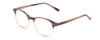 Profile View of Ernest Hemingway H4830 Designer Blue Light Blocking Eyeglasses in Mauve Purple Plum Marble/Beige Crystal Fade Ladies Cateye Full Rim Acetate 51 mm