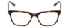 Front View of Ernest Hemingway H4831 Designer Single Vision Prescription Rx Eyeglasses in Brown Yellow Tortoise Havana/Gloss Black Unisex Rectangle Full Rim Acetate 50 mm