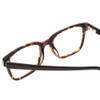 Close Up View of Ernest Hemingway H4831 Designer Progressive Lens Prescription Rx Eyeglasses in Brown Yellow Tortoise Havana/Gloss Black Unisex Rectangle Full Rim Acetate 50 mm