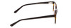 Side View of Ernest Hemingway H4831 Designer Blue Light Blocking Eyeglasses in Brown Yellow Tortoise Havana/Gloss Black Unisex Rectangle Full Rim Acetate 50 mm
