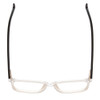 Top View of Ernest Hemingway H4833 Designer Single Vision Prescription Rx Eyeglasses in Clear Crystal/Gloss Black Unisex Cateye Full Rim Acetate 52 mm