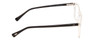 Side View of Ernest Hemingway H4833 Designer Blue Light Blocking Eyeglasses in Clear Crystal/Gloss Black Unisex Cateye Full Rim Acetate 52 mm