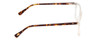 Side View of Ernest Hemingway H4833 Designer Blue Light Blocking Eyeglasses in Clear Crystal/Brown Yellow Tortoise Havana Unisex Cateye Full Rim Acetate 52 mm
