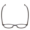 Top View of Ernest Hemingway H4835 Ladies Round Acetate Designer Eyeglasses Gloss Black 50mm