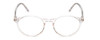 Front View of Ernest Hemingway H4835 Ladies Round Eyeglasses Clear Crystal Silver Glitter 50mm