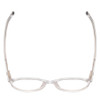 Top View of Ernest Hemingway H4835 Ladies Round Eyeglasses Clear Crystal Silver Glitter 50mm