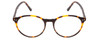 Front View of Ernest Hemingway H4835 Ladies Round Eyeglasses Auburn Brown Yellow Tortoise 50mm