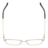 Top View of Ernest Hemingway H4837 Cateye Semi-Rimless Eyeglasses Black Silver/Tortoise 53mm