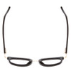Top View of Ernest Hemingway H4838 Ladies Cateye Eyeglasses in Gloss Black/Gold Accents 49mm