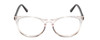 Front View of Ernest Hemingway 4839 Unisex Cateye Eyeglasses in Clear Crystal/Gloss Black 52mm