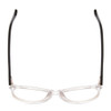 Top View of Ernest Hemingway H4839 Designer Single Vision Prescription Rx Eyeglasses in Clear Crystal/Gloss Black Unisex Cateye Full Rim Acetate 52 mm