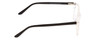 Side View of Ernest Hemingway H4839 Designer Blue Light Blocking Eyeglasses in Clear Crystal/Gloss Black Unisex Cateye Full Rim Acetate 52 mm