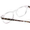 Close Up View of Ernest Hemingway 4840 Unisex Cateye Eyeglasses Crystal/Black Brown Tortoise 50mm