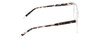 Side View of Ernest Hemingway H4840 Designer Progressive Lens Blue Light Blocking Eyeglasses in Clear Crystal/Black Amber Brown Glitter Tortoise Unisex Cateye Full Rim Acetate 50 mm