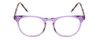 Front View of Ernest Hemingway H4840 Ladies Cateye Eyeglasses in Purple/Glitter Tortoise 50 mm