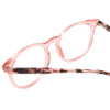 Close Up View of Ernest Hemingway H4840 Cateye Eyeglasses Pink Crystal/Rose Glitter Tortoise 50mm