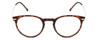 Front View of Ernest Hemingway 4845 Unisex Round Eyeglasses in Brown Auburn Tortoise Gold 48mm