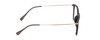 Side View of Ernest Hemingway H4846 Unisex Cateye Designer Eyeglasses Black Grey Silver 53mm