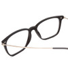 Close Up View of Ernest Hemingway H4846 Designer Progressive Lens Prescription Rx Eyeglasses in Matte Black Grey Silver Unisex Cateye Full Rim Acetate 53 mm