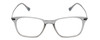 Front View of Ernest Hemingway H4846 Designer Single Vision Prescription Rx Eyeglasses in Matte Grey Crystal Black Metal Unisex Cateye Full Rim Acetate 53 mm