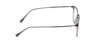 Side View of Ernest Hemingway H4846 Designer Blue Light Blocking Eyeglasses in Matte Grey Crystal Black Metal Unisex Cateye Full Rim Acetate 53 mm