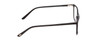 Side View of Ernest Hemingway H4848 Unisex Cateye Designer Eyeglasses Matte/Gloss Black 54 mm