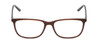 Front View of Ernest Hemingway H4848 Designer Reading Eye Glasses with Custom Cut Powered Lenses in Matte/Gloss Auburn Brown Unisex Cateye Full Rim Acetate 54 mm
