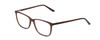 Profile View of Ernest Hemingway H4848 Designer Progressive Lens Blue Light Blocking Eyeglasses in Matte/Gloss Auburn Brown Unisex Cateye Full Rim Acetate 54 mm