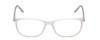 Front View of Ernest Hemingway H4848 Designer Bi-Focal Prescription Rx Eyeglasses in Matte/Gloss Clear Crystal Silver Unisex Cateye Full Rim Acetate 54 mm