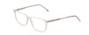 Profile View of Ernest Hemingway H4848 Designer Blue Light Blocking Eyeglasses in Matte/Gloss Clear Crystal Silver Unisex Cateye Full Rim Acetate 54 mm
