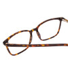 Close Up View of Ernest Hemingway H4849 Designer Bi-Focal Prescription Rx Eyeglasses in Brown Yellow Auburn Tortoise Havana Unisex Rectangle Full Rim Acetate 53 mm