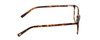 Side View of Ernest Hemingway H4849 Designer Blue Light Blocking Eyeglasses in Brown Yellow Auburn Tortoise Havana Unisex Rectangle Full Rim Acetate 53 mm