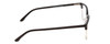 Side View of Ernest Hemingway H4850 Designer Blue Light Blocking Eyeglasses in Gloss Black Silver Unisex Cateye Full Rim Acetate 58 mm