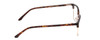 Side View of Ernest Hemingway H4850 Designer Progressive Lens Blue Light Blocking Eyeglasses in Brown Auburn Tortoise Havana Gold Unisex Cateye Full Rim Acetate 58 mm